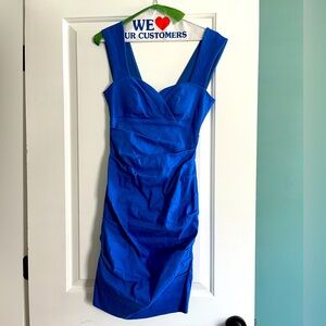 Nicole Miller cobalt blue dress, size 2